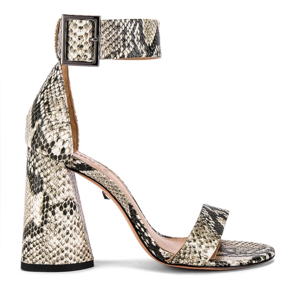 SCHUTZ Andreina Heel in Natural Snake